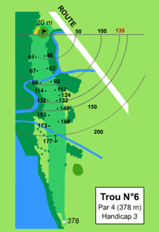 Plan du trou n°6